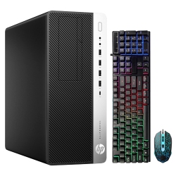 HP Refurbished (Good) - Gaming Computers Elitedesk Windows 11 Pro Tower Desktop/ Geforce Rtx 3050 6GB Gddr6/ Intel Hexa-Core I5 Processor/ 16GB Ddr4