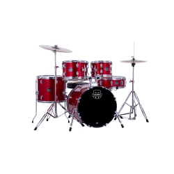 MAPEX Comet 5-Piece Drum Kit (18, 10, 12, 14, Sd) With Cymbals And Hardware - Infra In Red