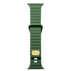 WORRYFREE GADGETS Wfg Silicone Band for Apple Watch - 38/40/41MM - Dark In Green