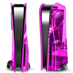 HLD Ps5 Cover Plates for Playstation 5 Console Disc Edition, Ps5 Accessories Face Plates Side Shell \w Cooling Fan Vents, Hard Shockproof Protective