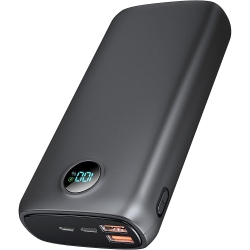 40000mAh Power Bank with QC 4.0 and PD 30W Quick Charging, Built-in LED Display, 2 USB & 1 Type-C Output