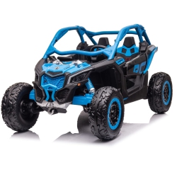 KINGTOYS Officially Licensed Lx Performance Can-Am Maverick 2X24V 4Wd Edition 2-Seater Pack Kids Ride On Buggy Eva Wheels Leather Seats Rc