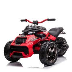 KINGTOYS 2024 12V Spider Bike 2 Seater Kids Ride On Motorcycle
