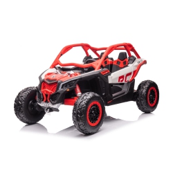KINGTOYS Officially Licensed Lx Performance Can-Am Maverick 2X24V 4Wd Edition 2-Seater Pack Kids Ride On Buggy Eva Wheels Leather Seats Rc