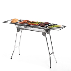INNOVAGOODS : Stainless Steel Foldable Bbq Exelq In Charcoal