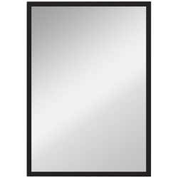 HOMCOM 22" X 30" Wall Mirror, Rectangular Bathroom Mirror \w Metal Frame for Living Room, Bedroom, Entryway, Home Decor, Hangs Horizontally And