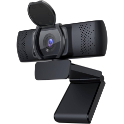 VECELOLIBILIS Webcam for PC, Web Camera \w Microphone, Full HD 1080P/30Fps Video Calling, 90° Wide View for Desktop/laptop/mac, Works \w Skype