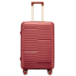 TRAVLR Elite Large (28") Luggage Expandable With Tsa Lock, Mute Wheels & Aluminum Trolley -Red