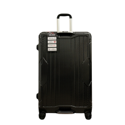 TRAVLR Textured Print 29" Large Checkin Hardside Luggage Expandable, Mute Eight Wheels Wheels And Tsa Lock-Black