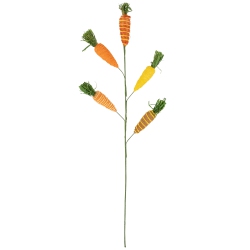 NORTHLIGHT Striped Carrots Artificial Easter Spray - 23.75