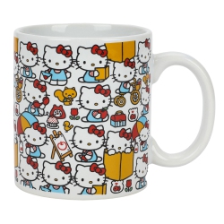 BIOWORLD Hello Kitty All Over Pattern 16OZ Ceramic Mug