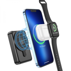 CSMART 10000 Mah Magnetic Magsafe Wireless Charger Portable Power Bank for Iphone Airpods Apple Watch Samsung