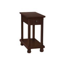 MONARCH SPECIALTIES I 3967 - Accent Table, End, Side Table, Narrow, Nightstand, Bedroom, Lamp, Storage Drawer Veneer, Traditional In Brown