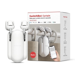 SWITCHBOT Curtain (Rod 2) | Smart Electric Motor - Automate Timer Control (Open Box) In White