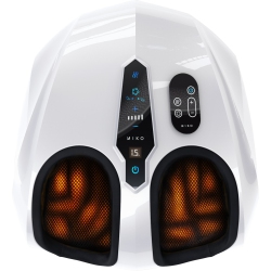 MIKO Shiatsu Foot Massager Machine With Kneading And Switchable Heat - In White