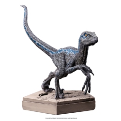 IRON STUDIOS Jurassic World - Velociraptor A - Art Scale Icons In Blue