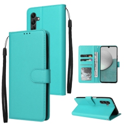 CSMART [Cs] Magnetic Card Slot Leather Folio Wallet Flip Case Cover for Samsung Galaxy A35 5G In Teal