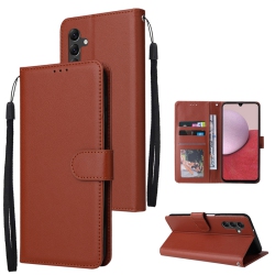 CSMART [Cs] Magnetic Card Slot Leather Folio Wallet Flip Case Cover for Samsung Galaxy A35 5G In Brown