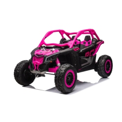 KINGTOYS Officially Licensed Lx Performance Can-Am Maverick 2X24V 4Wd Edition 2-Seater Pack Kids Ride-On Buggy Eva Wheels Leather Seats Rc