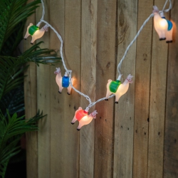 NORTHLIGHT Llama Patio Light Set - - 6' Wire - 10Ct In White