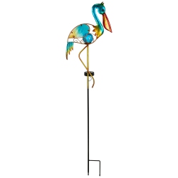 NORTHLIGHT Solar Lighted Pelican Outdoor Garden Stake - 37.5