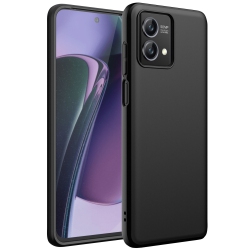 CSMART [Cs] Thin Tpu Jelly Bumper Soft Case Back Cover for Motorola Moto G Power (2024) In Black