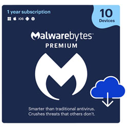 Malwarebytes Premium (PC/Mac) - 5 Devices - 1 Year - Digital Download