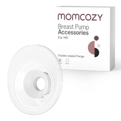MOMCOZY Double-Sealed Flange 24MM Compatible With M5 Breast Pump. Original M5 Breast Pump Replacement Accessories, 1PC (24Mm)