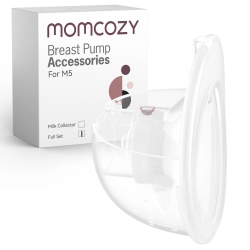 MOMCOZY Full Set Collector Cup Only for M5, Original M5 Breast Pump Replacement Accessories