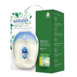PURSONIC Foot Spa Massager With Tea Tree Oil Foot Salt Scrub (Warming Function) - In Blue