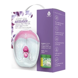 PURSONIC Foot Spa Massager With Tea Tree Oil Foot Salt Scrub (Warming Function) - In Pink