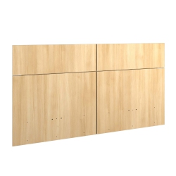 SUA-V - Zen Thermally Fused Laminate Bedhead, Queen Size, Natural Beauty