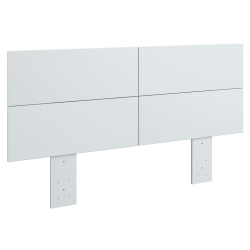 SUA-V - Ashton Thermally Fused Laminate Headboard, Queen Size In White