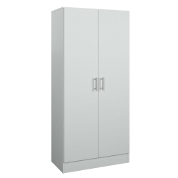SUA-V - Thermally Fused Laminate Storage Cabinet, 64" Height In White