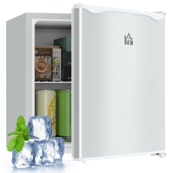 HOMCOM Compact Upright Freezer, 1.1 Cubic Feet Mini Freezer \w Reversible Door, Removable Shelf, Adjustable Temperature for Home Office, Apartment
