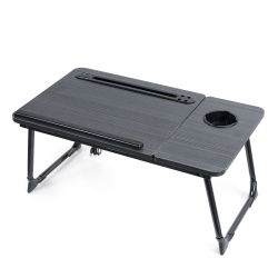 SHOPPINGALL Foldable Lap Desk for Bed – Table Stand With Angle Adjustment, Portable Sofa And Bed Tray - Sa-Ldb2 (Black)