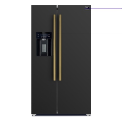 FORNO Espresso Salerno 36-Inch Side-By-Side Refrigerator 20 Cu.ft In Black