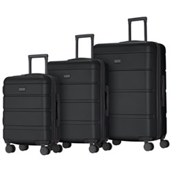 Bugatti Barcelona 3-Piece Hardside Luggage Set - Blue - Only at Best Buy