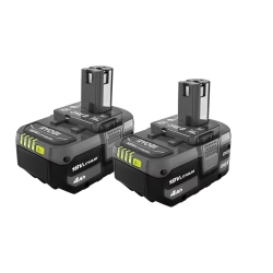 RYOBI 18V One+ Lithium-Ion 4.0 Ah Battery (2-Pack)