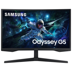 SAMSUNG - Odyssey G5 27" Qhd 165Hz 1Ms Gtg Curved Va Led Freesync Gaming Monitor (Ls27Cg550Enxza) – In Black
