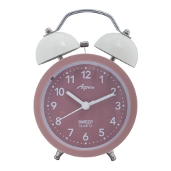 ASPEN Loud Twin Bell Analog Alarm Clock for Adults And Kids, Soft Backlight, Retro Alarm Clock for Heavy Sleepers, Battery Powered, Easy to Read