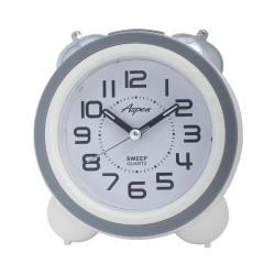 ASPEN Analog Kids Twin Bell Alarm Clock for Heavy Sleepers - Cute Alarm Clock for Boys Or Girls Room, Soft Backlight, No Ticking Sound, Loud Alarm