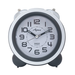 ASPEN Analog Kids Twin Bell Alarm Clock for Heavy Sleepers - Cute Alarm Clock for Boys Or Girls Room, Soft Backlight, No Ticking Sound, Loud Alarm