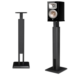 NO NAME Karaoke Speaker Adjustable Speaker Stands Floor Stand, Speaker Stands Pair for Studio Stage Theater (Color : Black)
