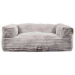 Sealy Redd Memory Foam Corduroy Bean Bag Sofa - Grey