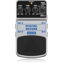 BEHRINGER Dr600 Digital Stereo Reverb Effects Pedal