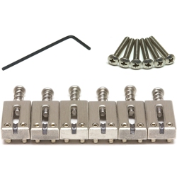 GRAPH TECH Pg-8000-00 6-String Strat/tele Style Saddle - Brushed Steel