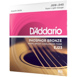 D'ADDARIO Ej23 Acoustic Guitar Strings - Super Light 9-45