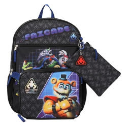 BIOWORLD Five Nights At Freddy's Security Breach Kids 16" Backpack 5 Piece Set
