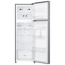 Open Box - LG 22" 9 Cu. Ft. Top Freezer Refrigerator - Platinum Silver Steel - Perfect Condition